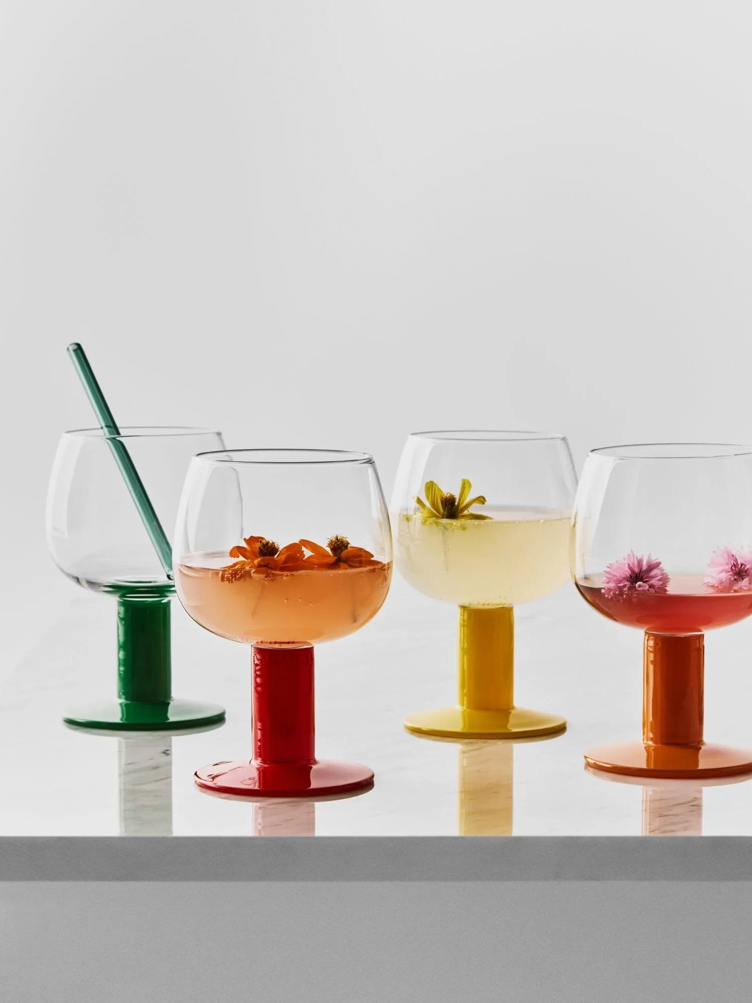 Fars glas, Gemengde kleuren, 40 cl, 4-pack Kosta Boda