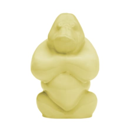 Gabba Gabba Hey sculptuur 120 mm - Banana milk - Kosta Boda