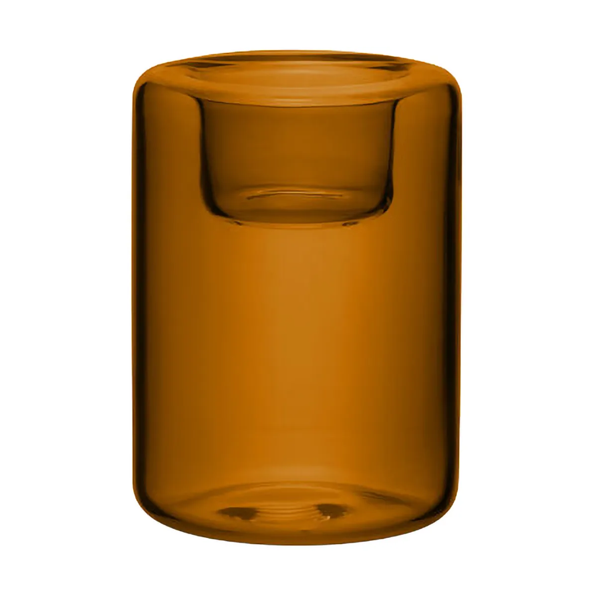 Happy waxinelichthouder 3 delen, Barnsteen Kosta Boda