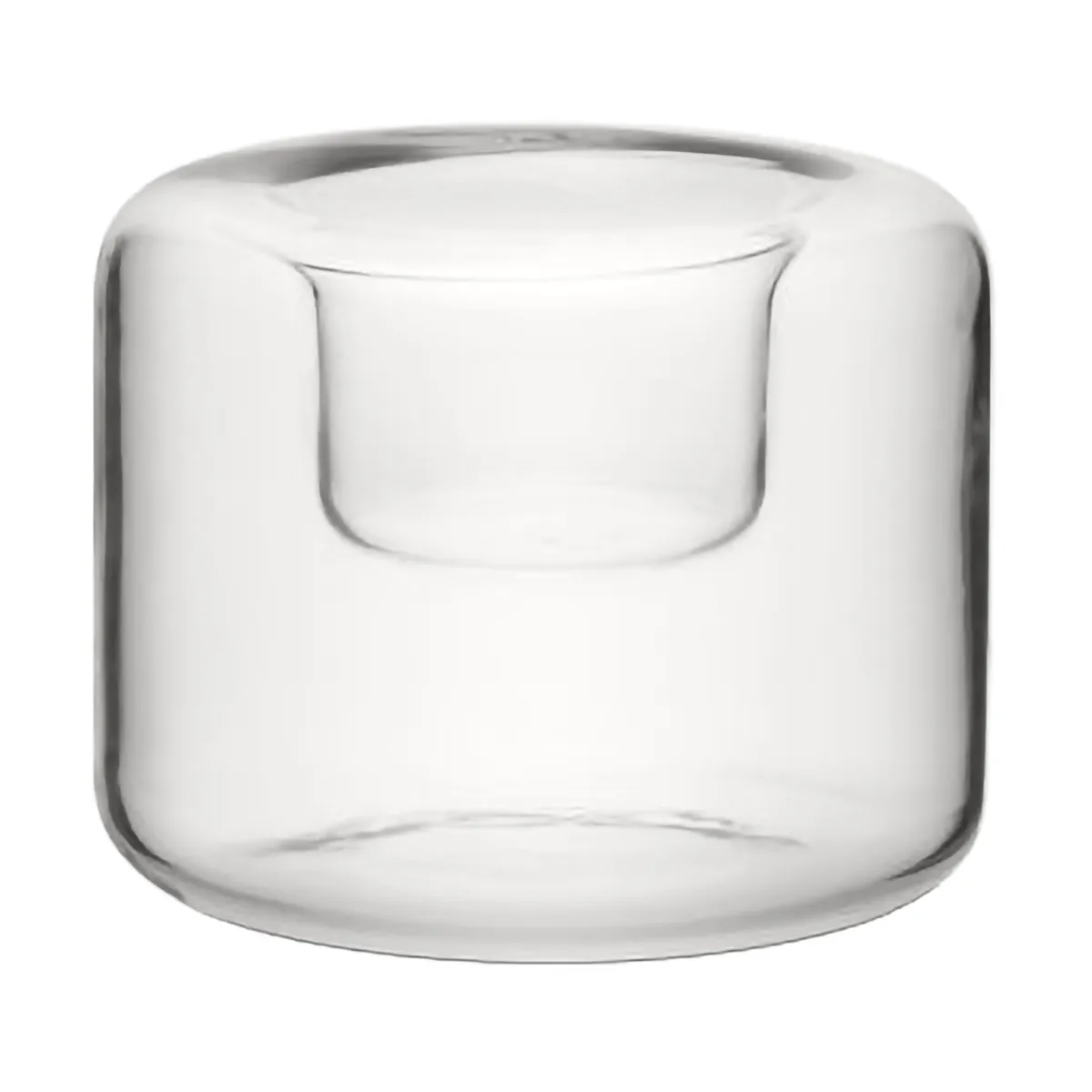 Happy waxinelichthouder 3 delen, Transparant Kosta Boda