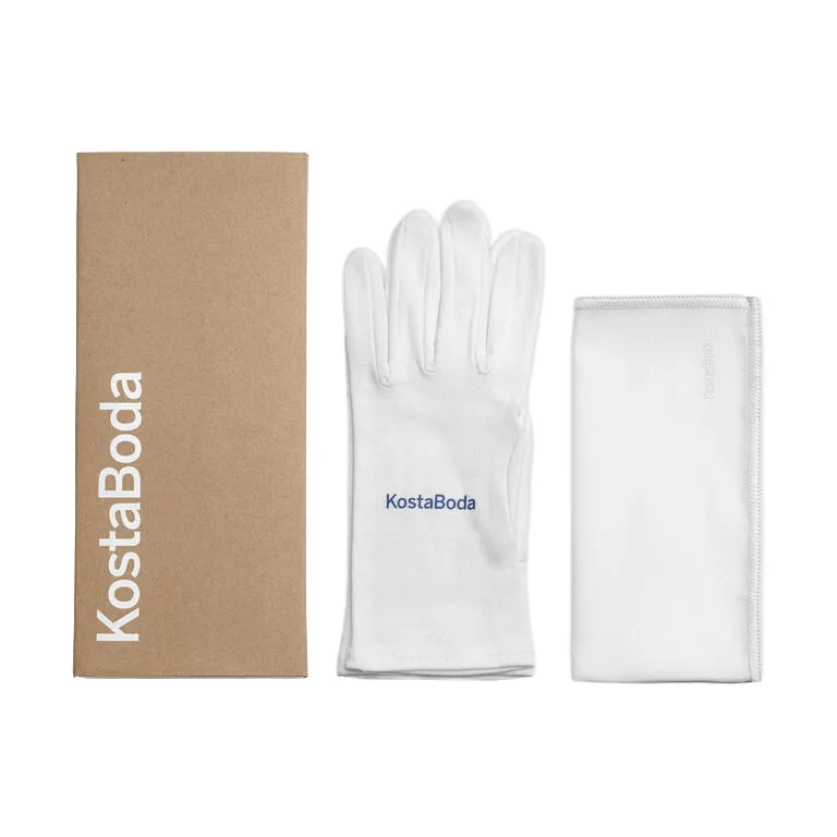 Kosta Boda glass care set box, Wit, medium Kosta Boda