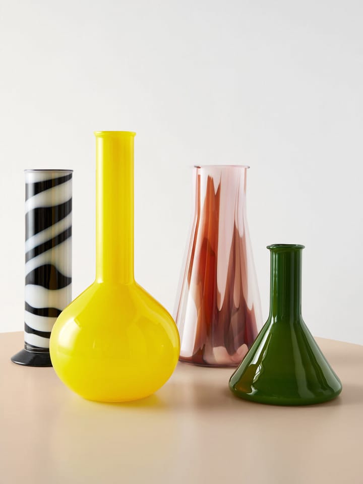 Lab maatglas vaas 18,5 cm, Groen Kosta Boda