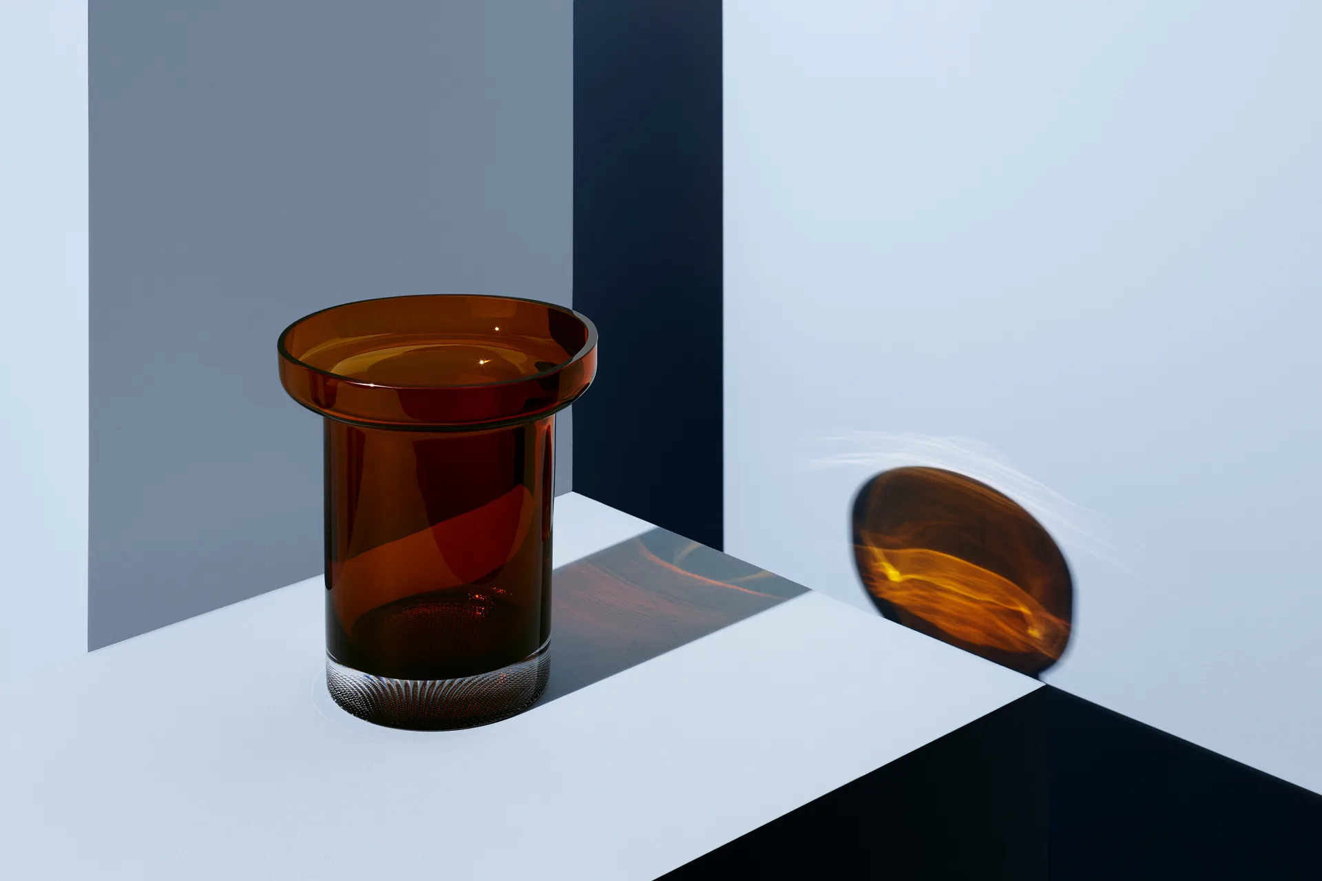 Limelight Rose vaas 23 cm, Amber Kosta Boda