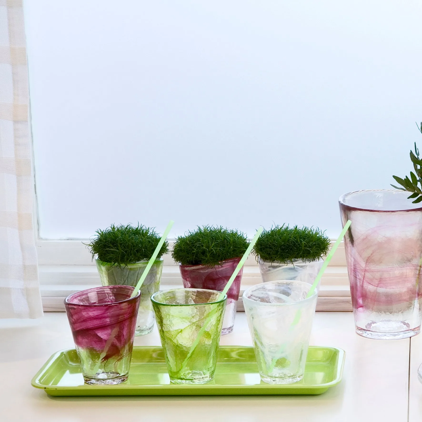 Mine glas, wit Kosta Boda