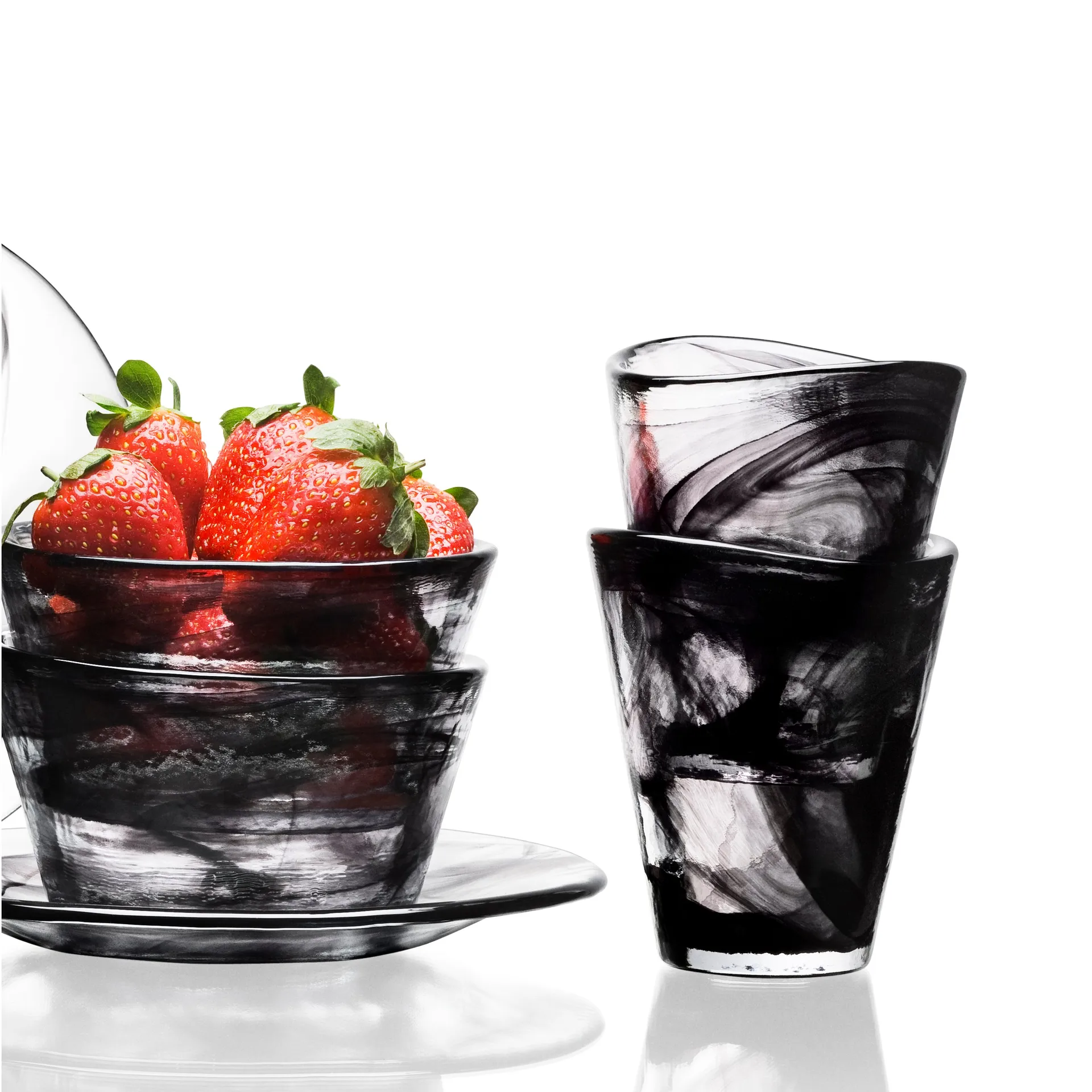 Mine glas, zwart Kosta Boda