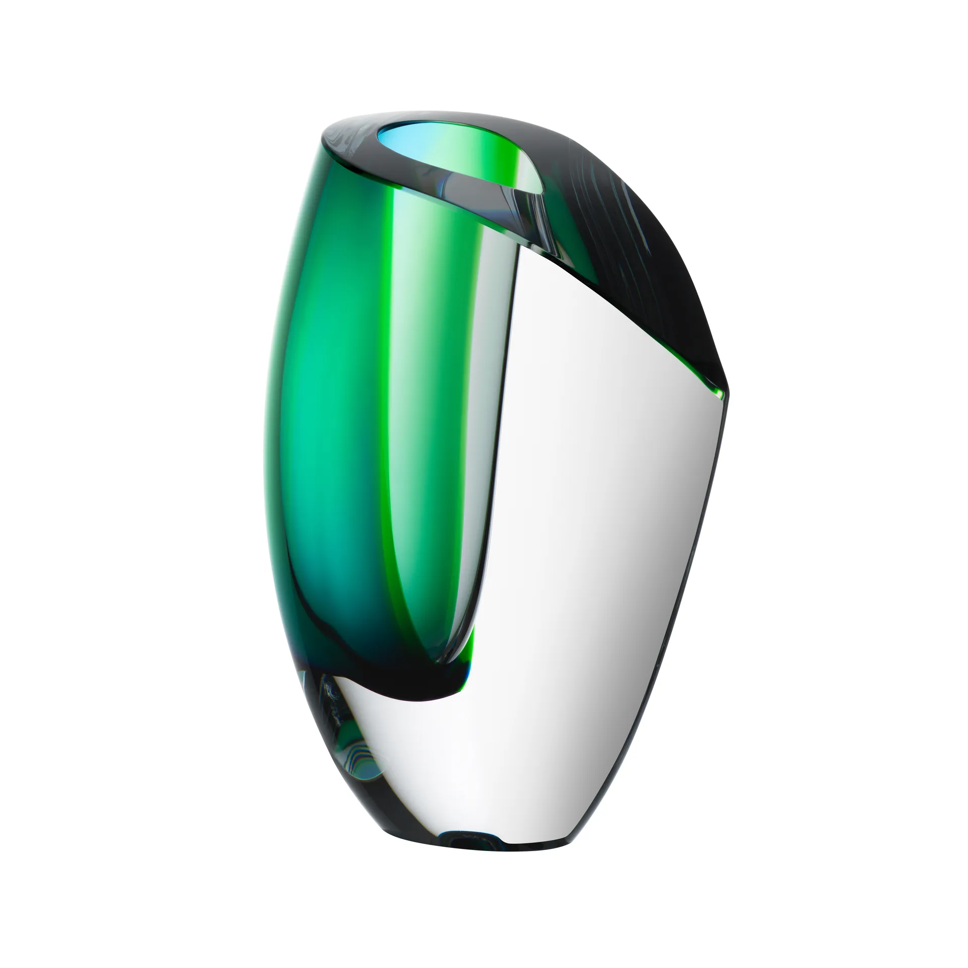 Mirage vaas 21 cm, Groen-blauw Kosta Boda