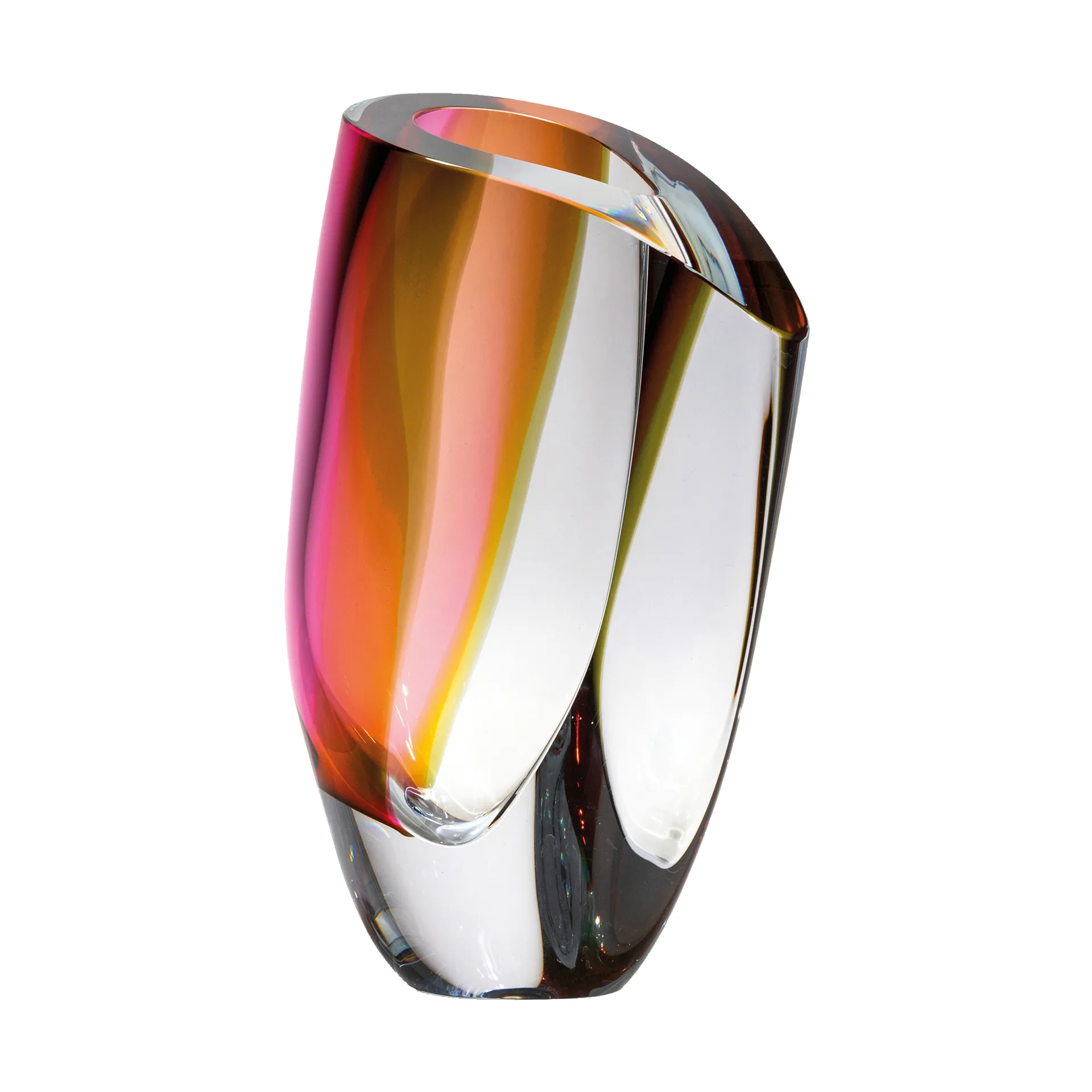 Mirage vaas 31 cm, Grijs-rood Kosta Boda