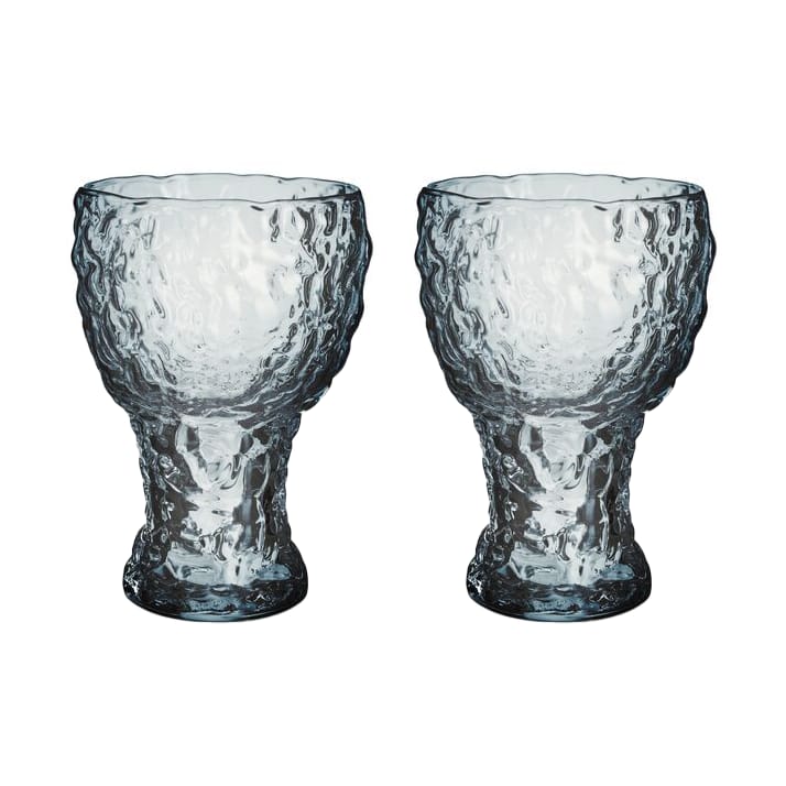 Moss highball glas circular 42 cl 2-pack - Blauw - Kosta Boda