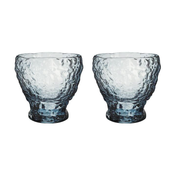 Moss tumbler glas circular 33 cl 2-pack - Blauw - Kosta Boda