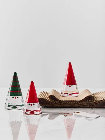 Noel kerstkabouter - Rood, 15 cm - Kosta Boda