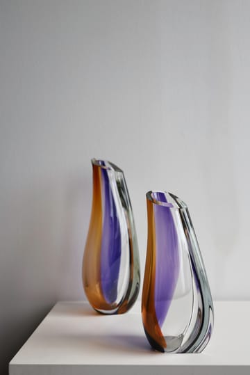 Orchid vaas 280 mm - Paars-amber - Kosta Boda