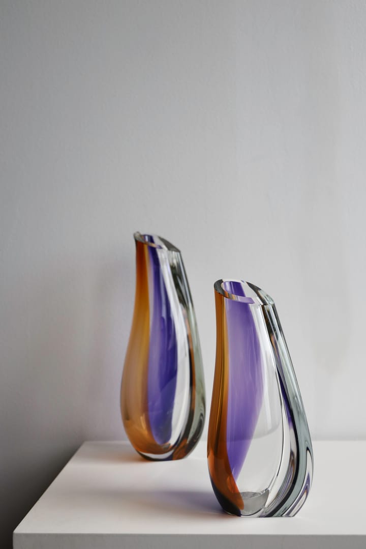 Orchid vaas 280 mm, Paars-amber Kosta Boda