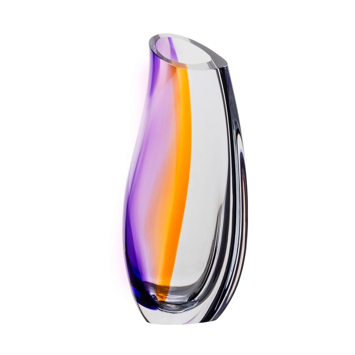 Orchid vaas 370 mm, Paars-amber Kosta Boda