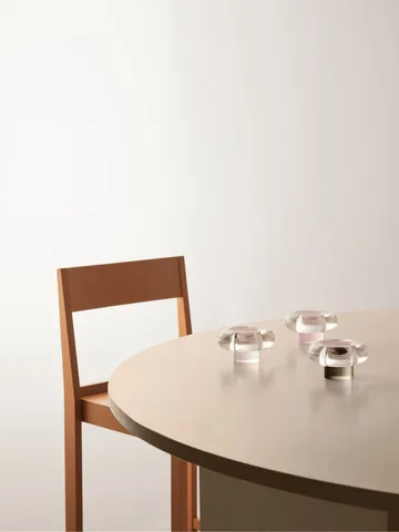 Orion kaarsenhouder Ø11x6,3 cm - Roze - Kosta Boda