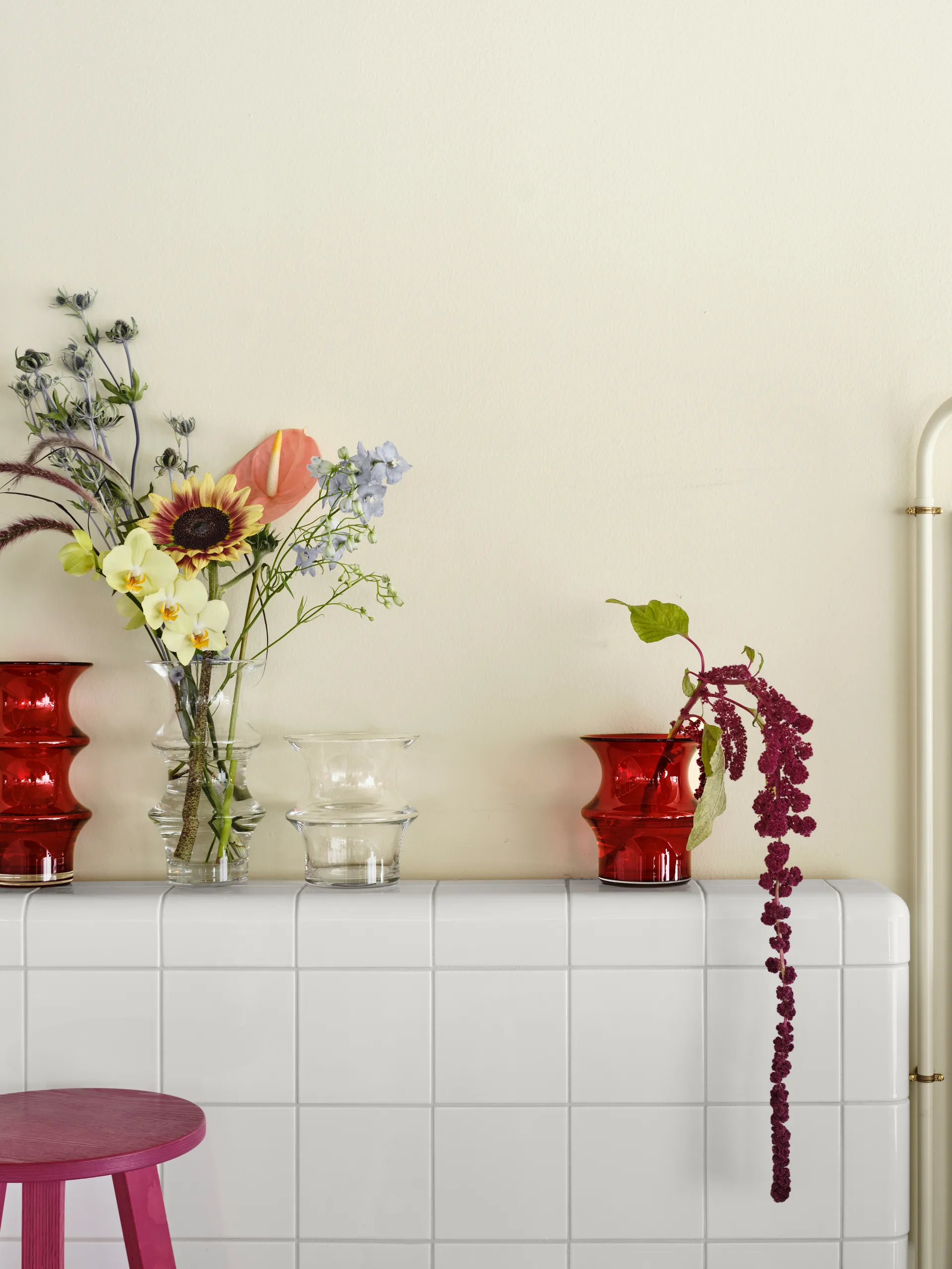 Pagod vaas 25,5 cm, Rood Kosta Boda