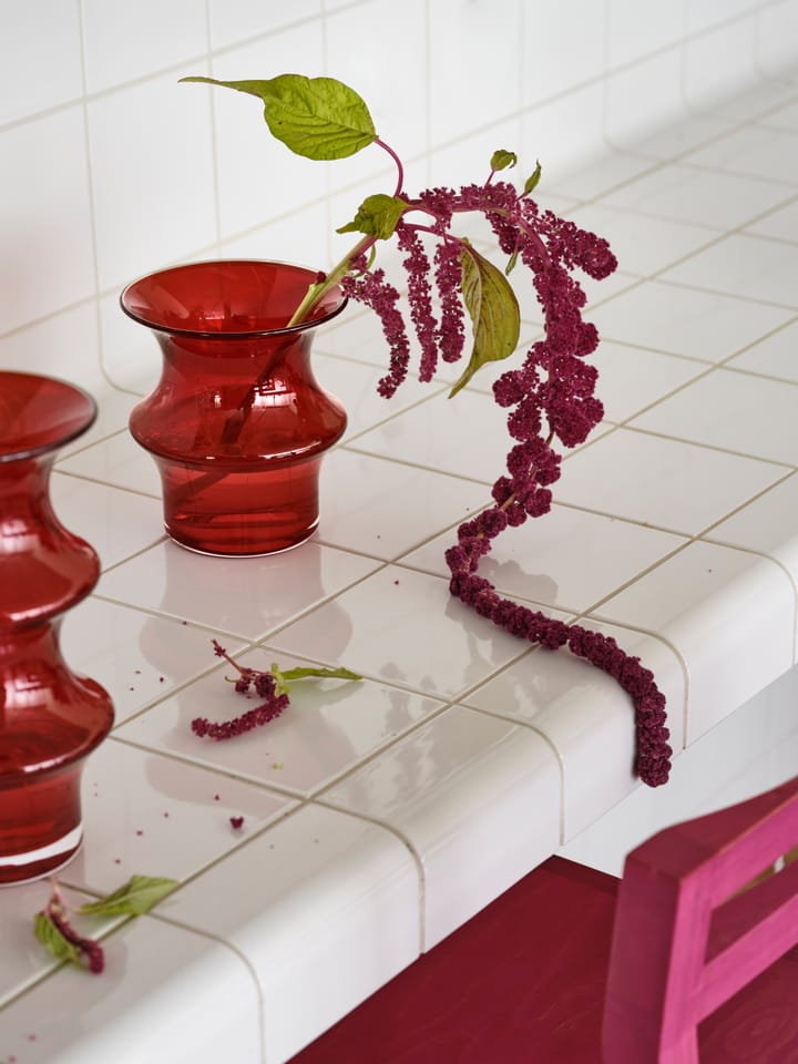 Pagod vaas 25,5 cm, Rood Kosta Boda