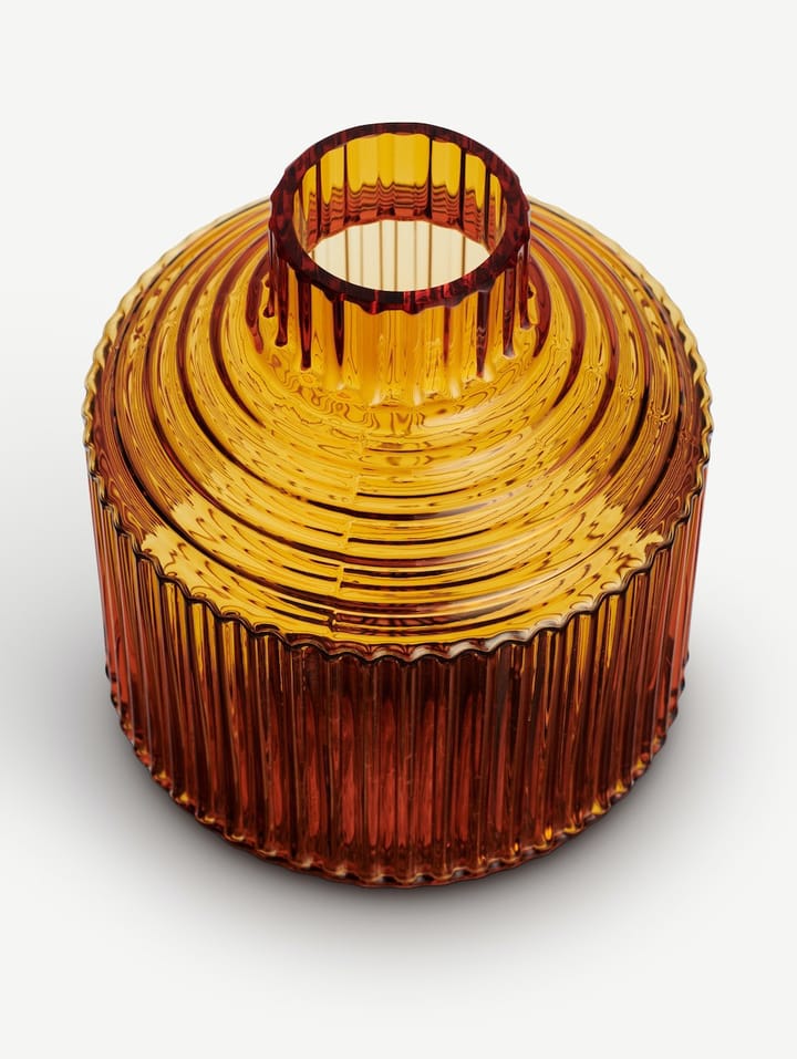 Pavilion vaas donker 134 mm, Amber Kosta Boda