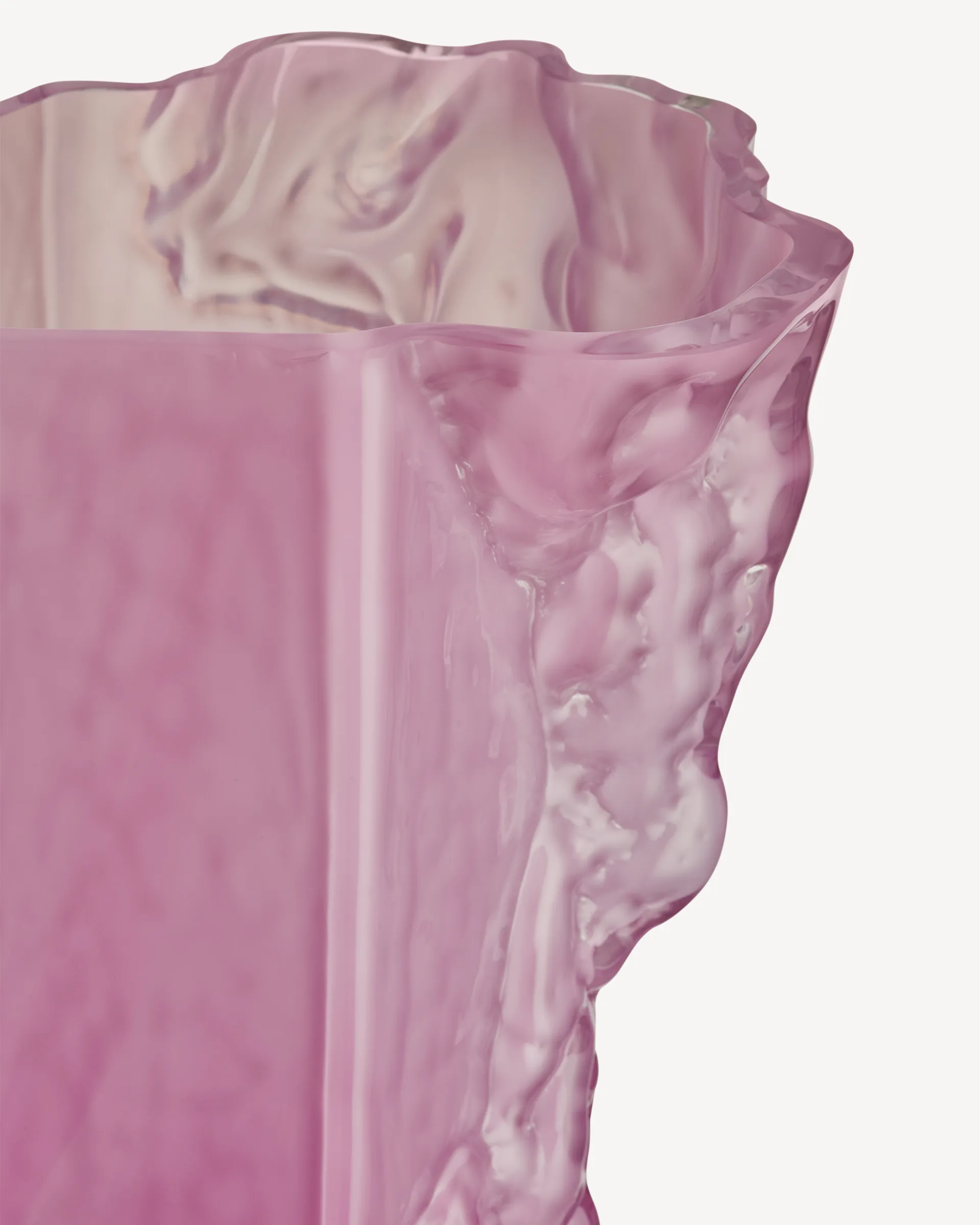 Rocky Baroque vaas 35 cm, Cool pink Kosta Boda