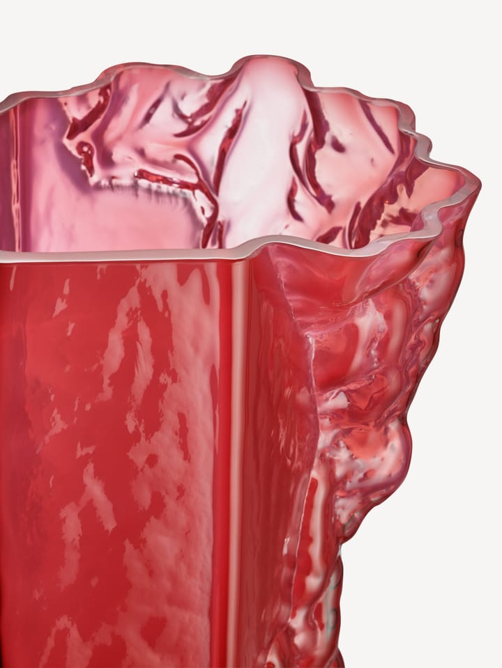 Rocky Baroque vaas 35 cm, Hot pink Kosta Boda
