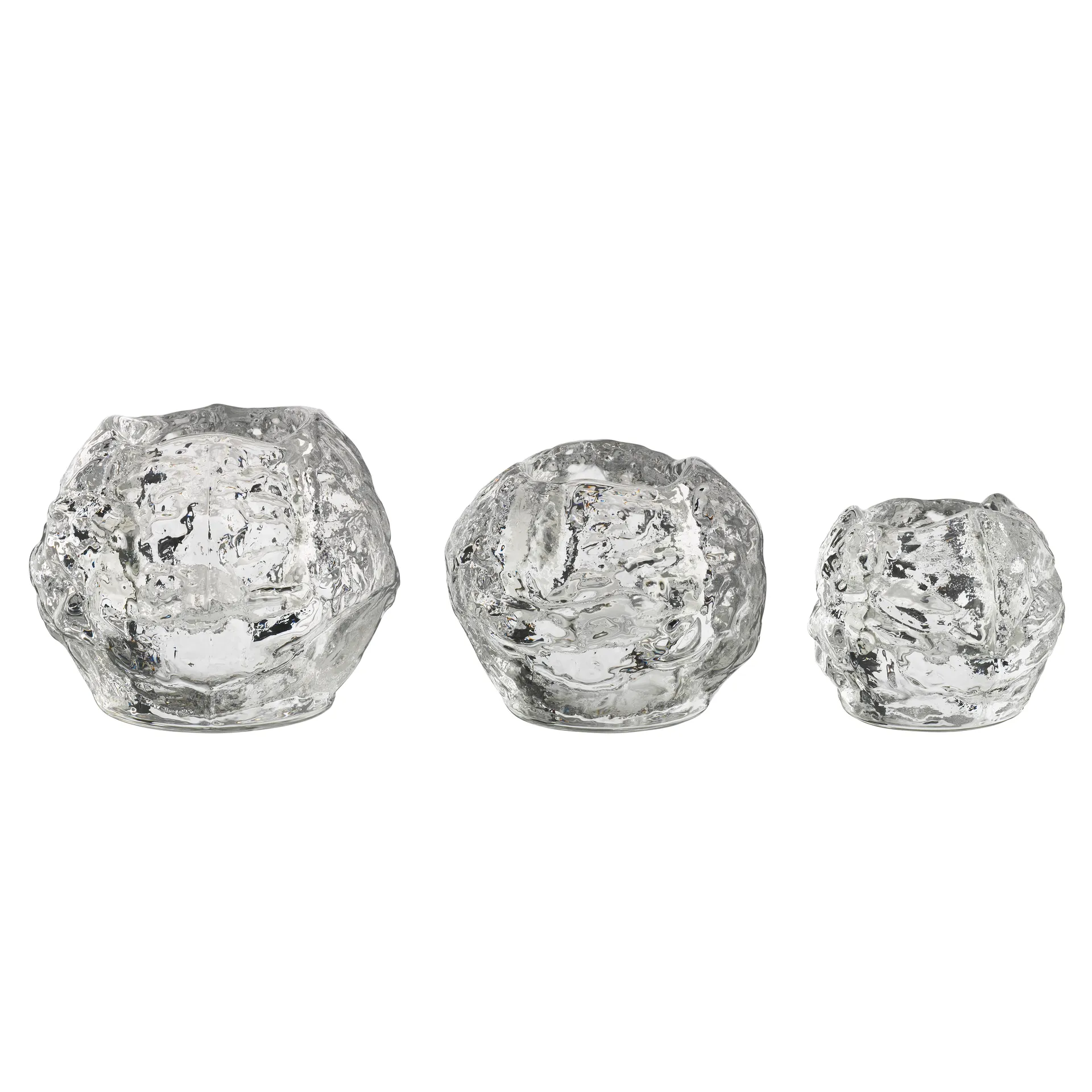 Snowball waxinelichthouder 3-pack, 3-pack Kosta Boda