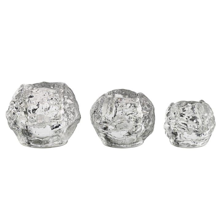 Snowball waxinelichthouder 3-pack - 3-pack - Kosta Boda