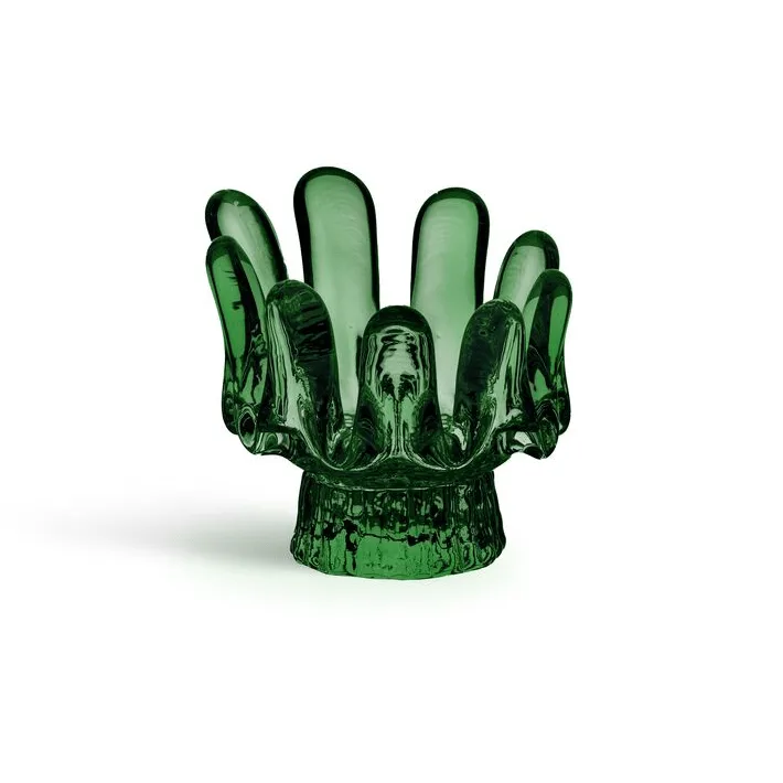 Solros lantaarn 9,2 cm - Smaragdgroen - Kosta Boda