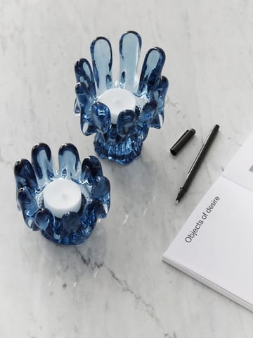 Solros waxinelichthouder circulair glas 11,5 cm - Blauw
 - Kosta Boda