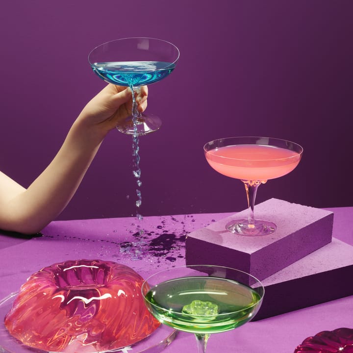 Sugar Dandy coupeglas 32 cl, Blauw Kosta Boda