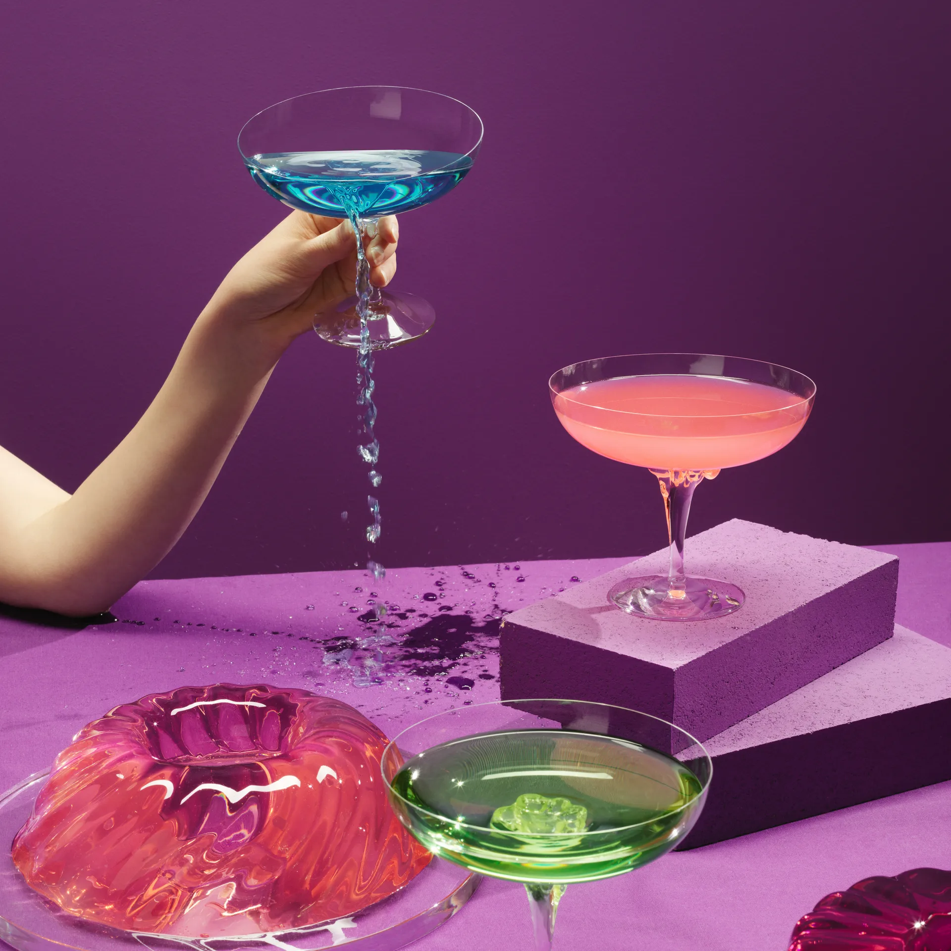 Sugar Dandy coupeglas 32 cl, Roze Kosta Boda