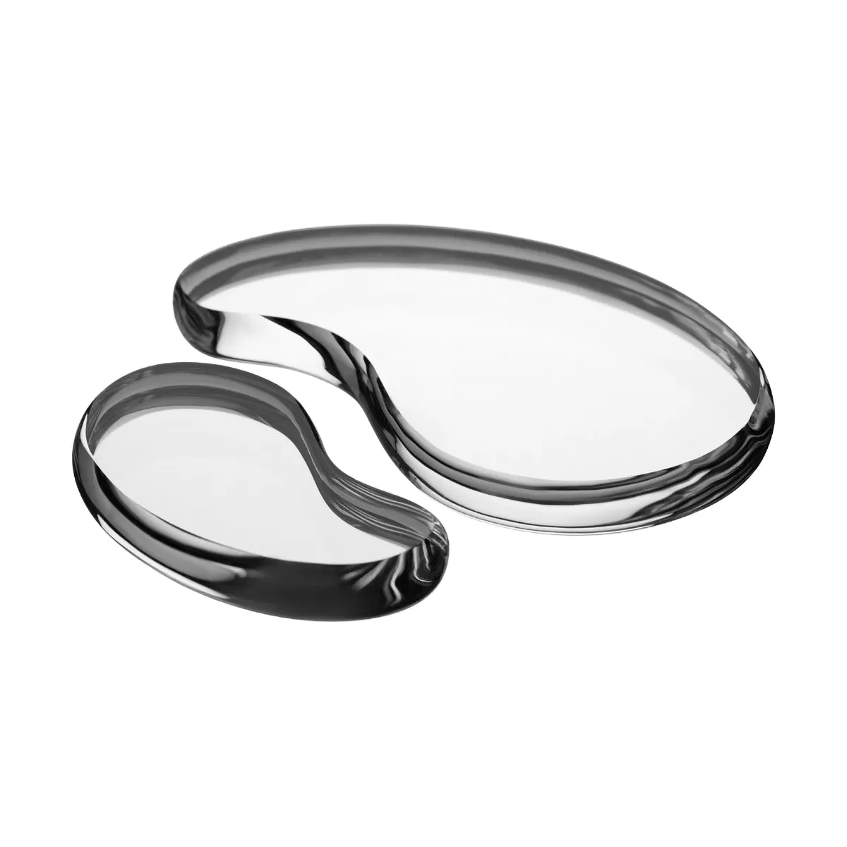 Tears of joy decoratieobject 2 delen, Zilverkleurig Kosta Boda