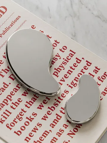 Tears of joy decoratieobject 2 delen - Zilverkleurig - Kosta Boda