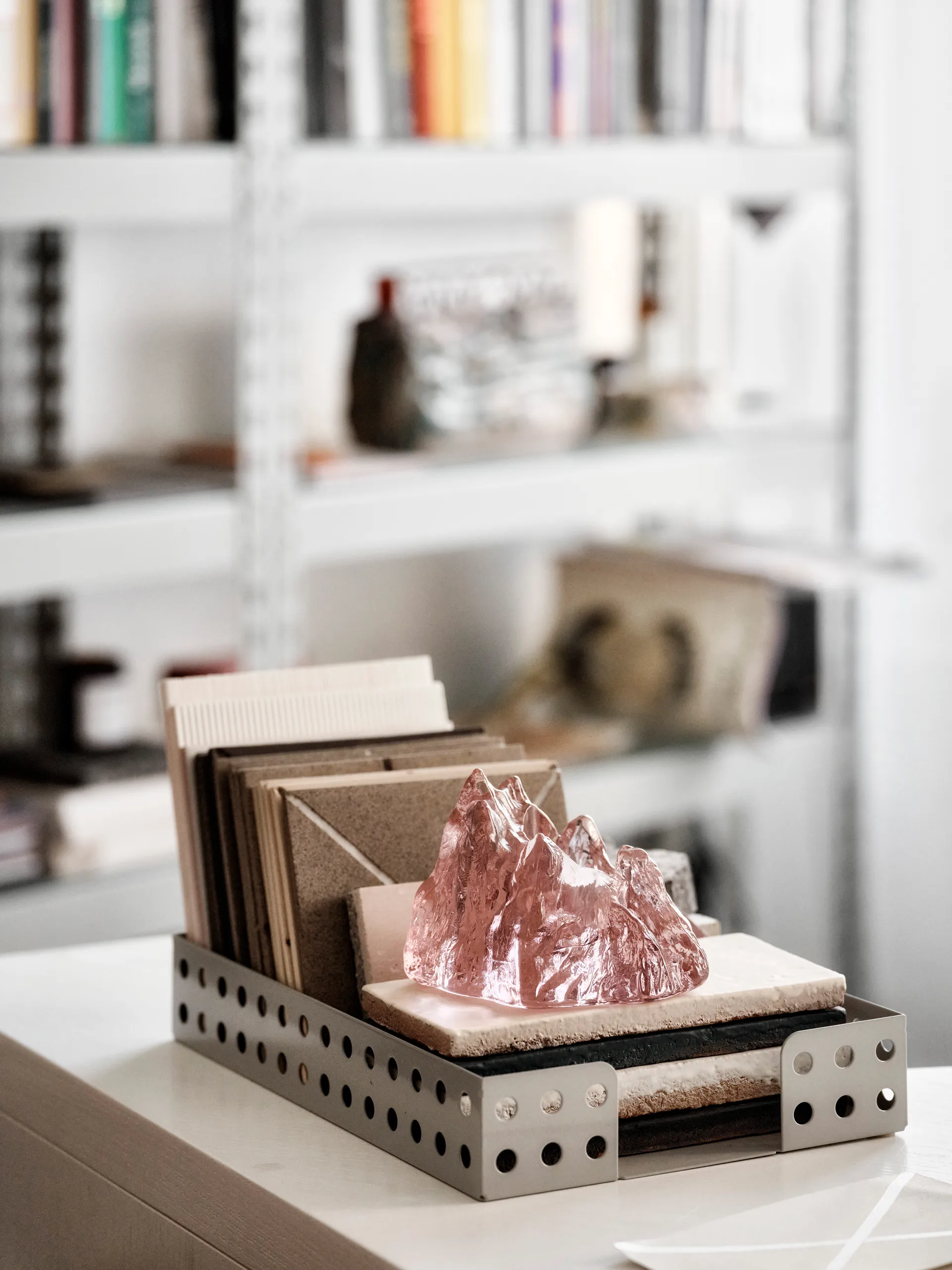 The Rock waxinelichtjeshouder 91 mm, Roze Kosta Boda