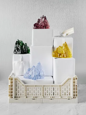 The Rock waxinelichtjeshouder 91 mm - Smaragd groen - Kosta Boda