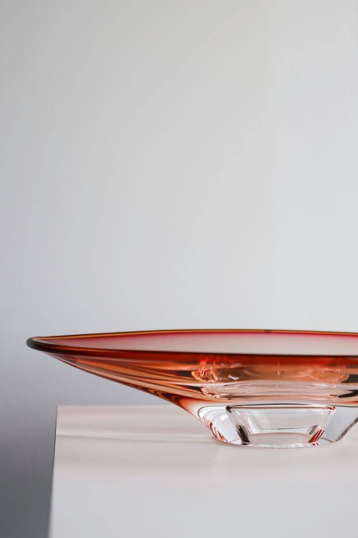 Vision schotel Ø52,5 cm, Roze-amber Kosta Boda