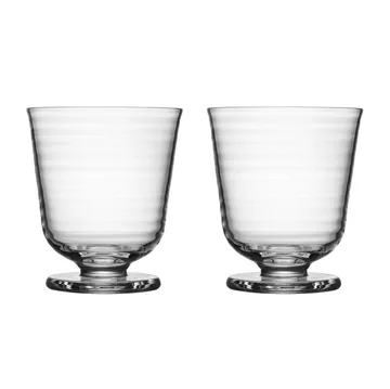 Viva glas op voet 20 cl 2-pack - Transparant - Kosta Boda