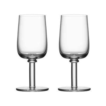 Viva glas op voet 25 cl 2-pack - Transparant - Kosta Boda