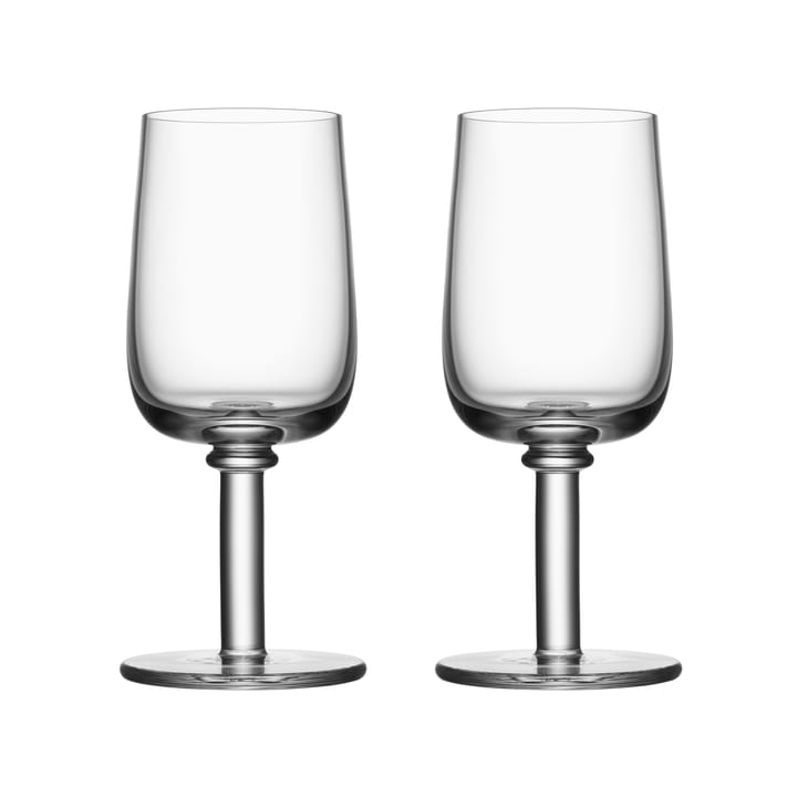 Viva glas op voet 25 cl 2-pack - Transparant - Kosta Boda