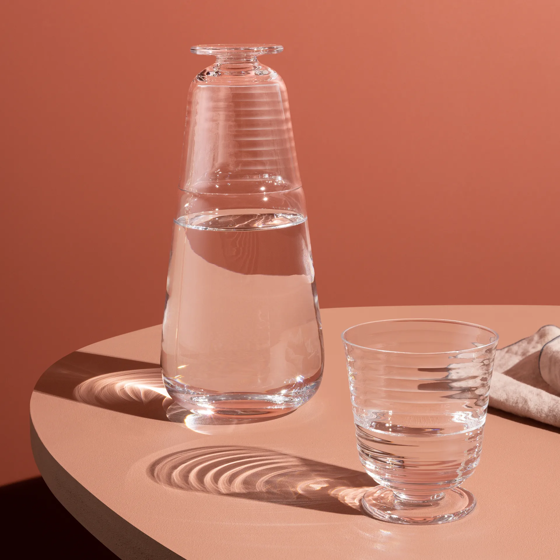 Viva karaf met glas, Transparant Kosta Boda