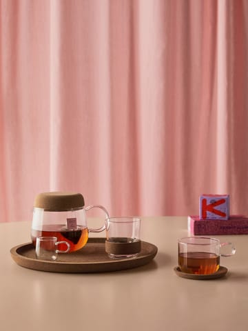 Viva kop met kurkrand 30 cl 2-pack - Transparant - Kosta Boda