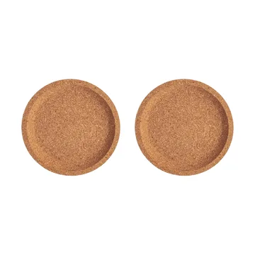 Viva kurk onderzetters Ø10,9 cm 2-pack - Bruin - Kosta Boda