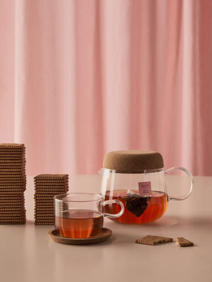 Viva theepot met kurken deksel 1,2 L, Transparant Kosta Boda