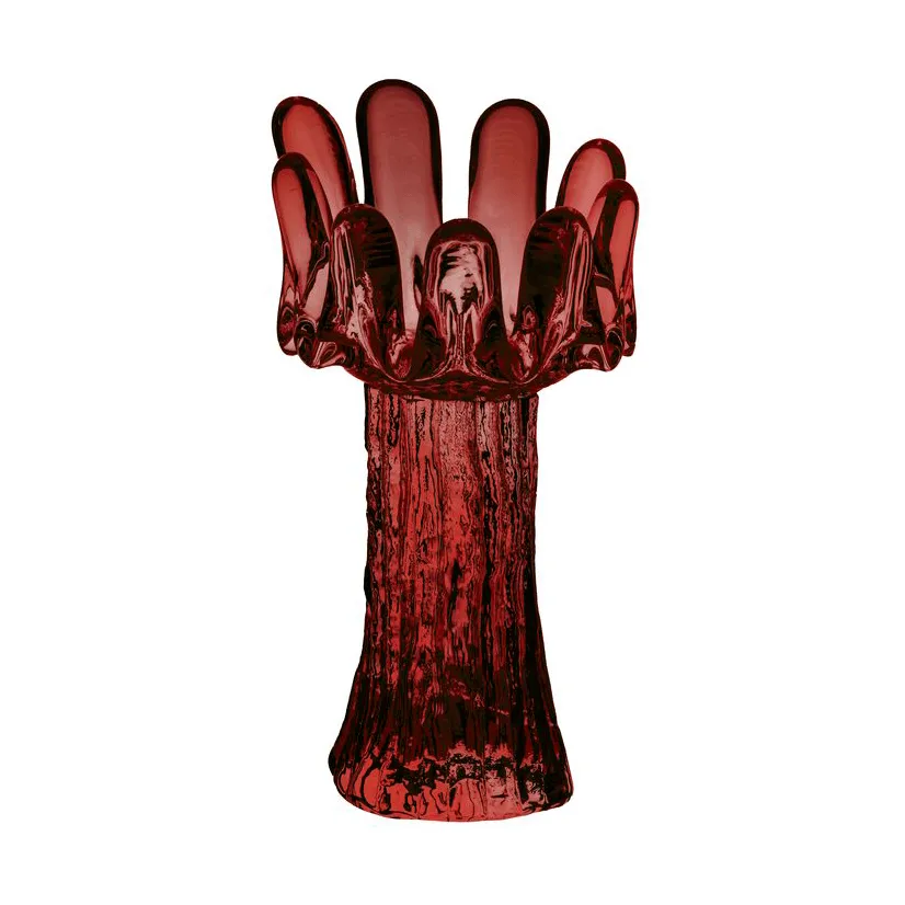 Zonnebloem waxinelichthouder 18 cm, Rood Kosta Boda
