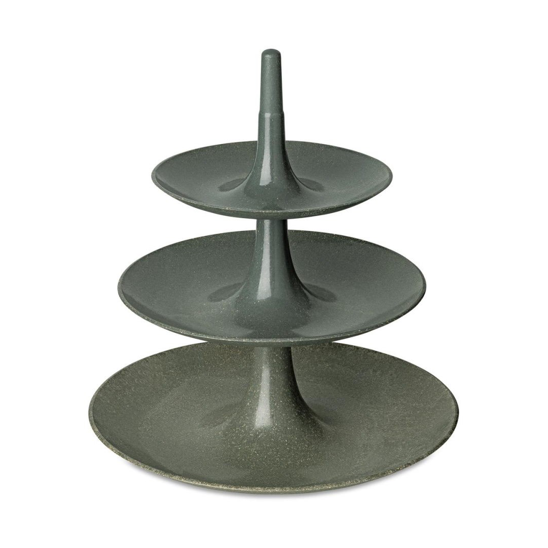 Koziol Babell koekjesschotel-etagère L Nature ash grey