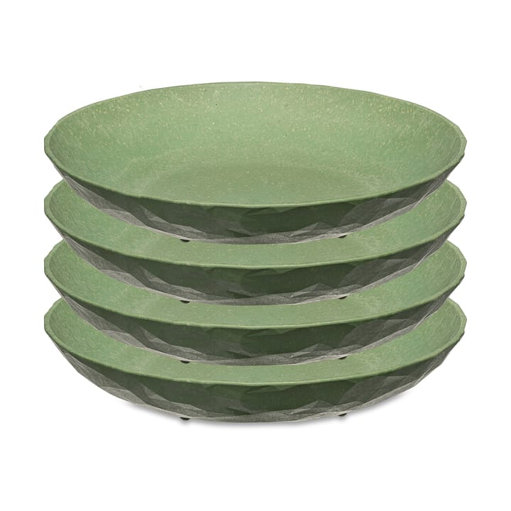 Club diep bord Ø22 cm 4-pack - Nature leaf green - Koziol