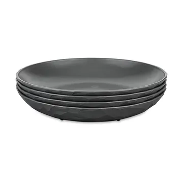 Club diepe schaal Ø22 cm 4-pack biocirk thermoplast - Nature ash grey - Koziol