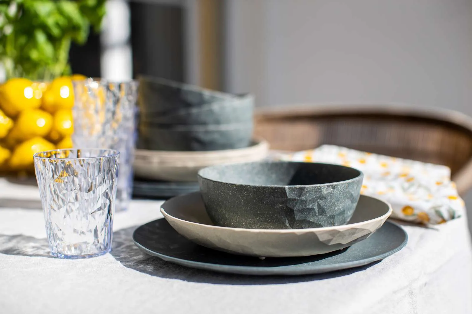 Club Göteborg servies 16-delig biocirk thermoplast, Multi Koziol