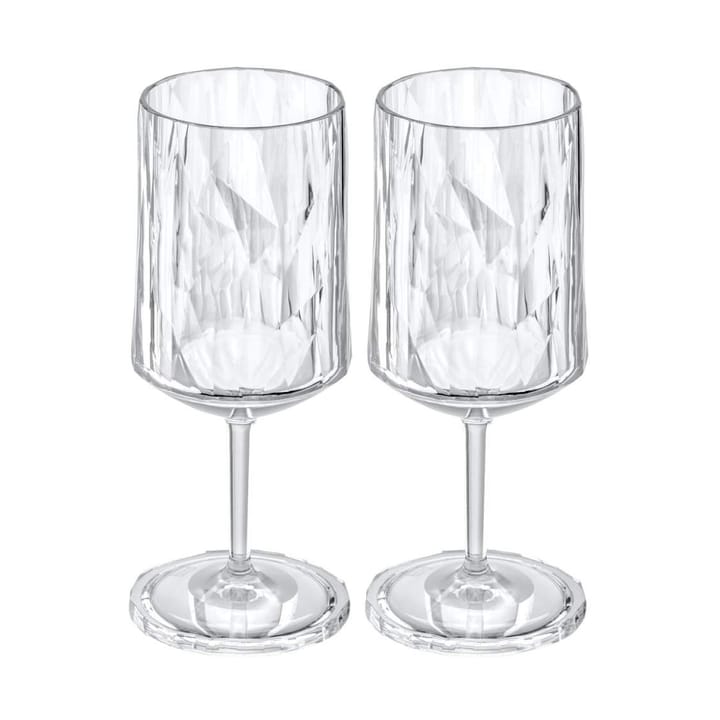 Club No. 4 wijnglazen kunststof 30 cl 2-pack - Kristalhelder - Koziol