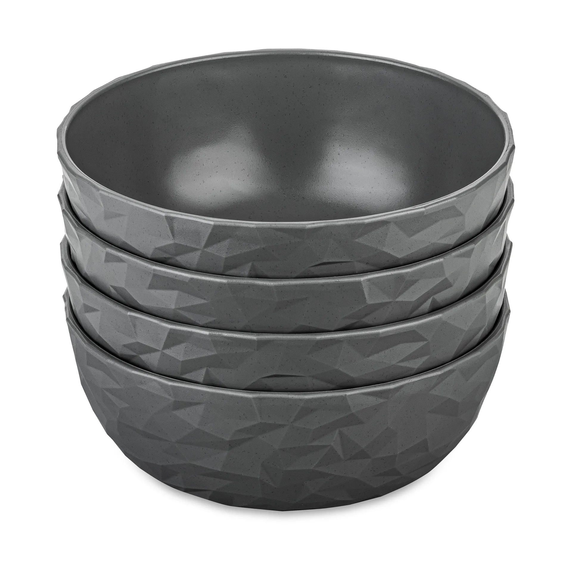 Club schaal Ø16,2 cm 4-pack biocirculair thermoplast, Nature ash grey Koziol