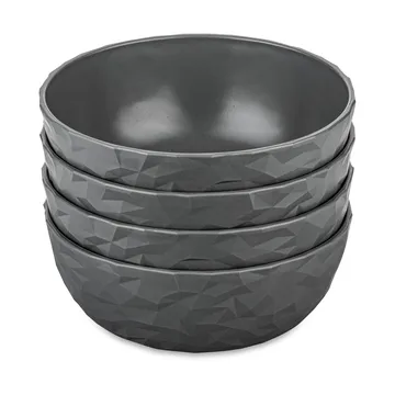 Club schaal Ø16,2 cm 4-pack biocirculair thermoplast - Nature ash grey - Koziol