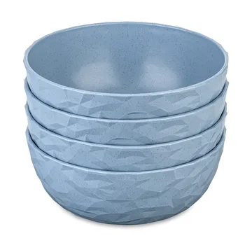 Club schaal Ø16,2 cm 4-pack biocirculair thermoplast - Nature flower blue - Koziol